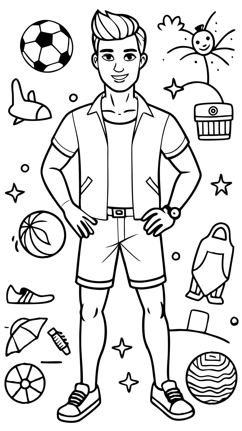 ken coloring pages